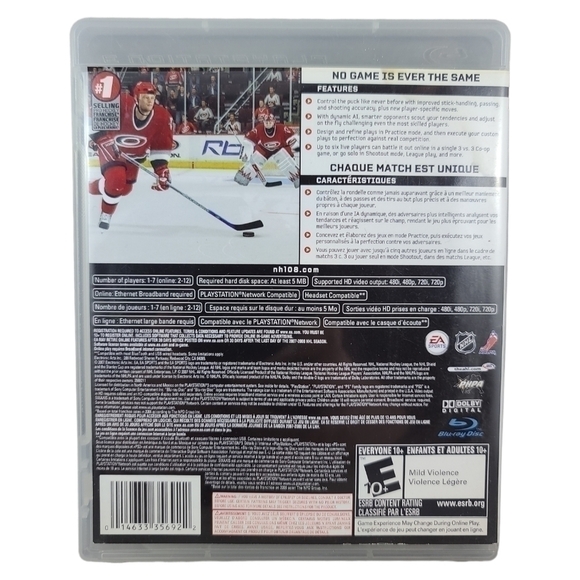 ea Sports NHL 08 PS3 (Sony PlayStation 3, 2007) Hockey Video Game - Picture 2 of 3